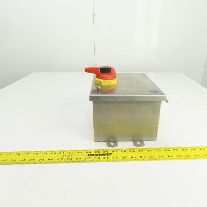 Allen Bradley 194R-CJ060P3 60A IEC Fused Disconnect Switch Stainless Enc. 4/4X
