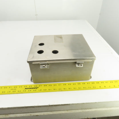 Hoffman A12106NFSS 12x10x6" Stainless Steel Electrical Enclosure W/Backplate 3R