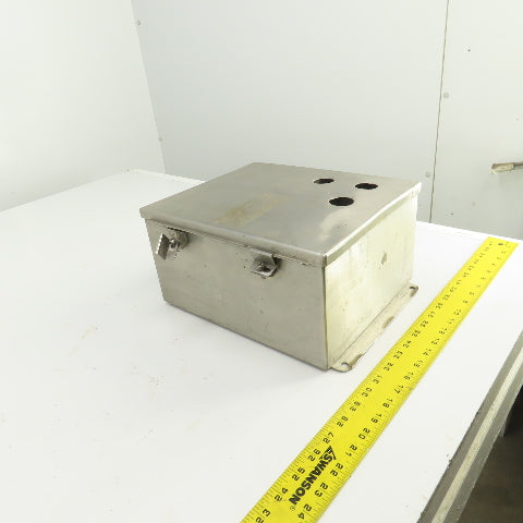 Hoffman A12106NFSS 12x10x6" Stainless Steel Electrical Enclosure W/Backplate 3R