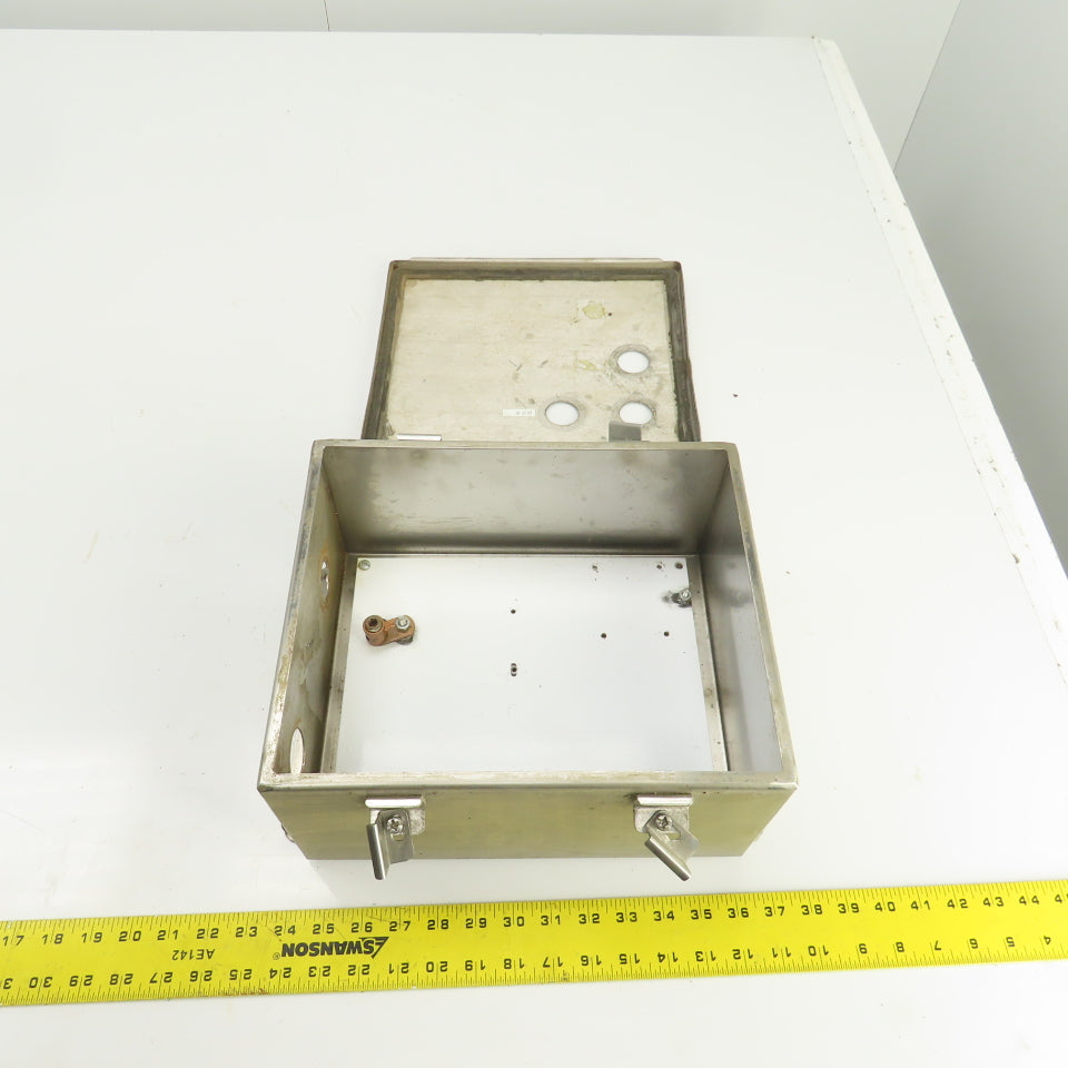 Hoffman A12106NFSS 12x10x6" Stainless Steel Electrical Enclosure W/Backplate 3R