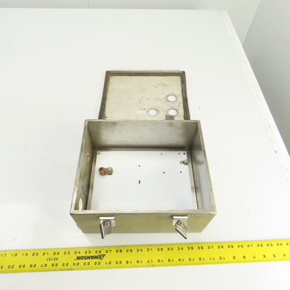 Hoffman A12106NFSS 12x10x6" Stainless Steel Electrical Enclosure W/Backplate 3R