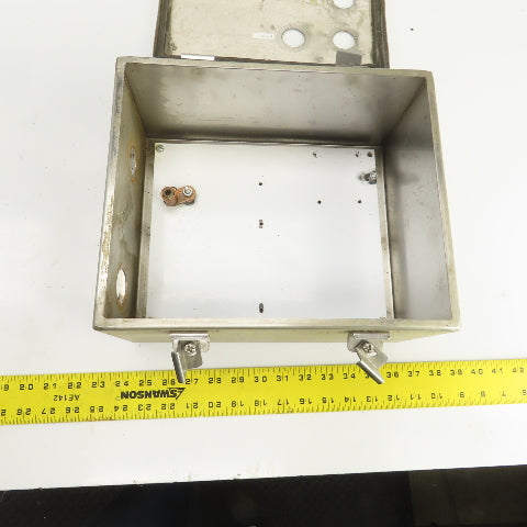 Hoffman A12106NFSS 12x10x6" Stainless Steel Electrical Enclosure W/Backplate 3R