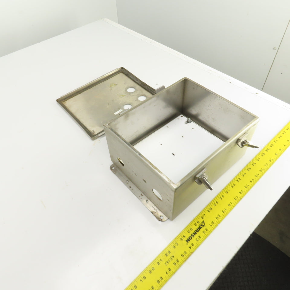 Hoffman A12106NFSS 12x10x6" Stainless Steel Electrical Enclosure W/Backplate 3R