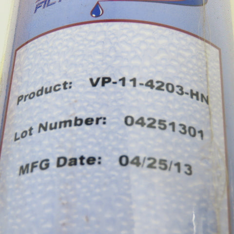 Aries Filter Works VP-11-4203-HN Lab Series CP Filter Cartridge 1590 Grains NOS