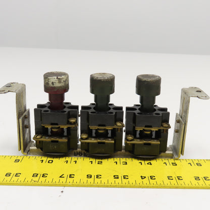 Vintage Milling Machine Push Button Set From Sommers & Adams No.1
