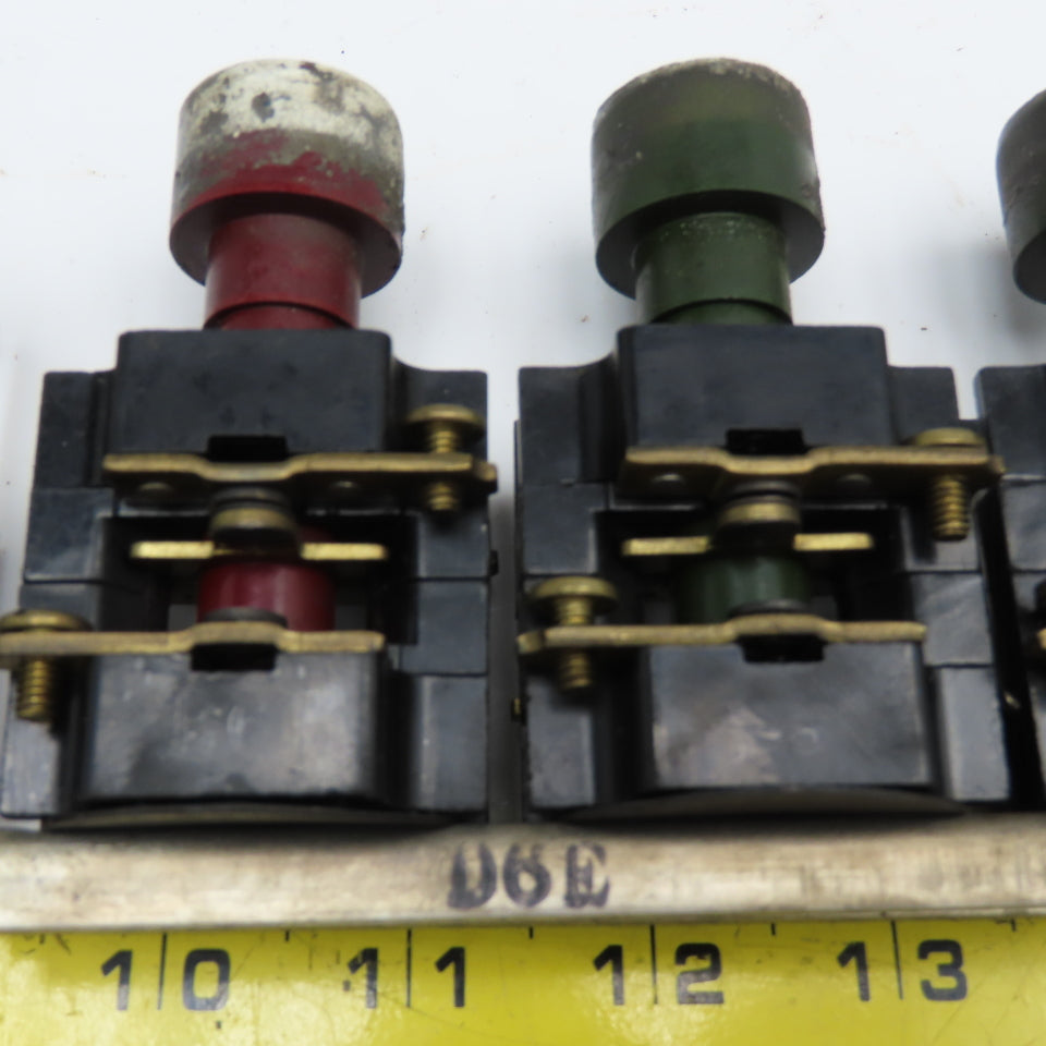 Vintage Milling Machine Push Button Set From Sommers & Adams No.1