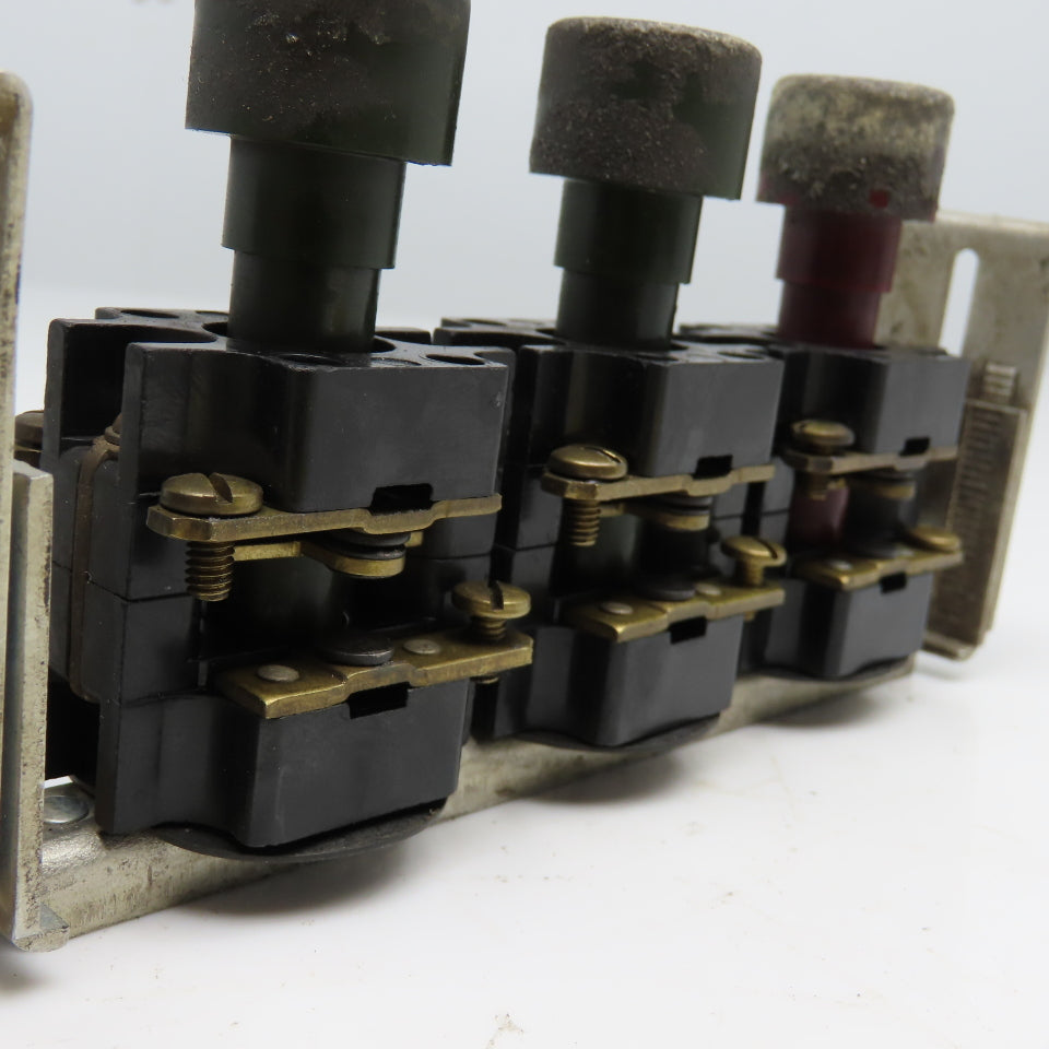 Vintage Milling Machine Push Button Set From Sommers & Adams No.1