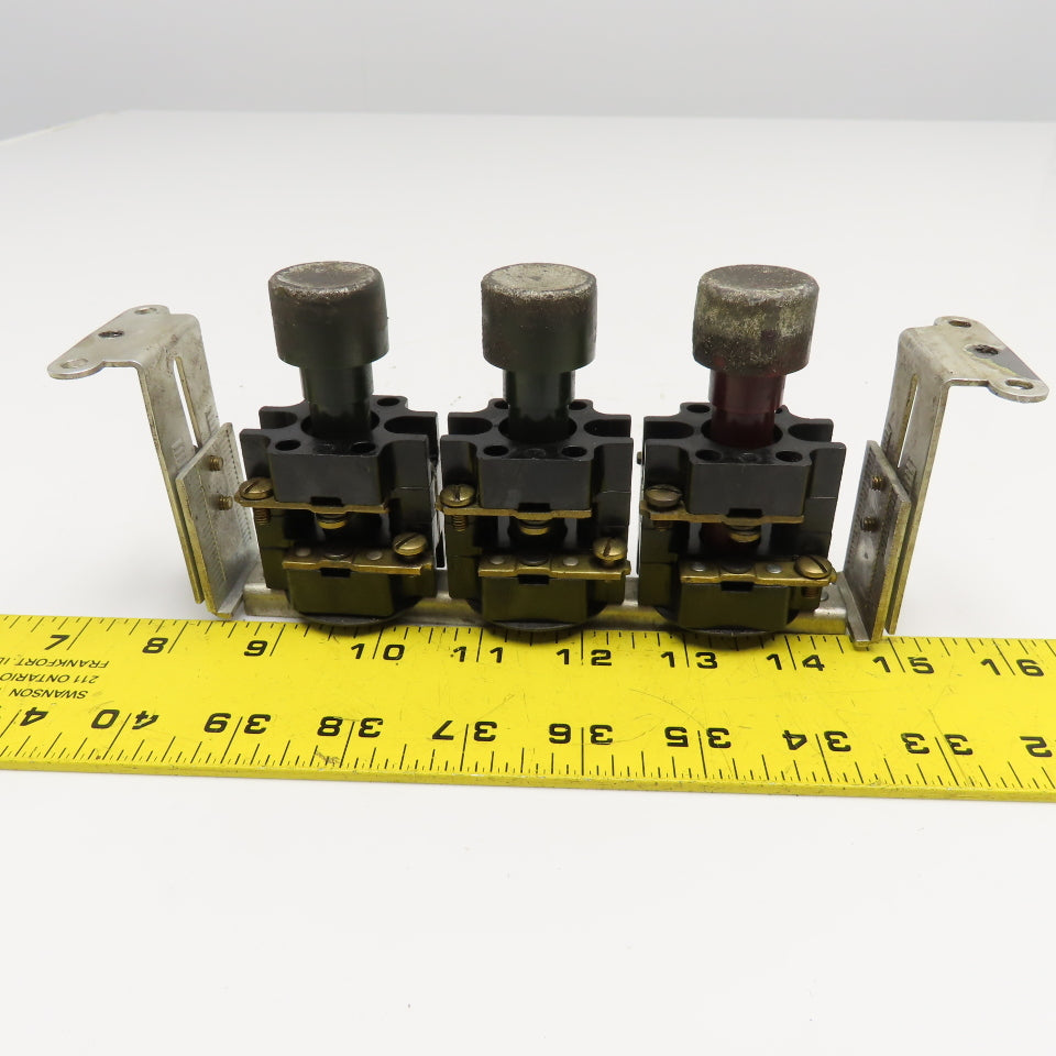 Vintage Milling Machine Push Button Set From Sommers & Adams No.1