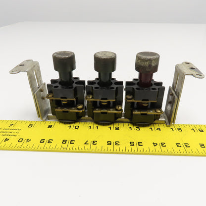 Vintage Milling Machine Push Button Set From Sommers & Adams No.1