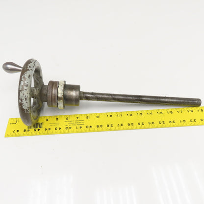 Y-Axis Manual Table Feed Screw From Sommers & Adams No 1 Mill