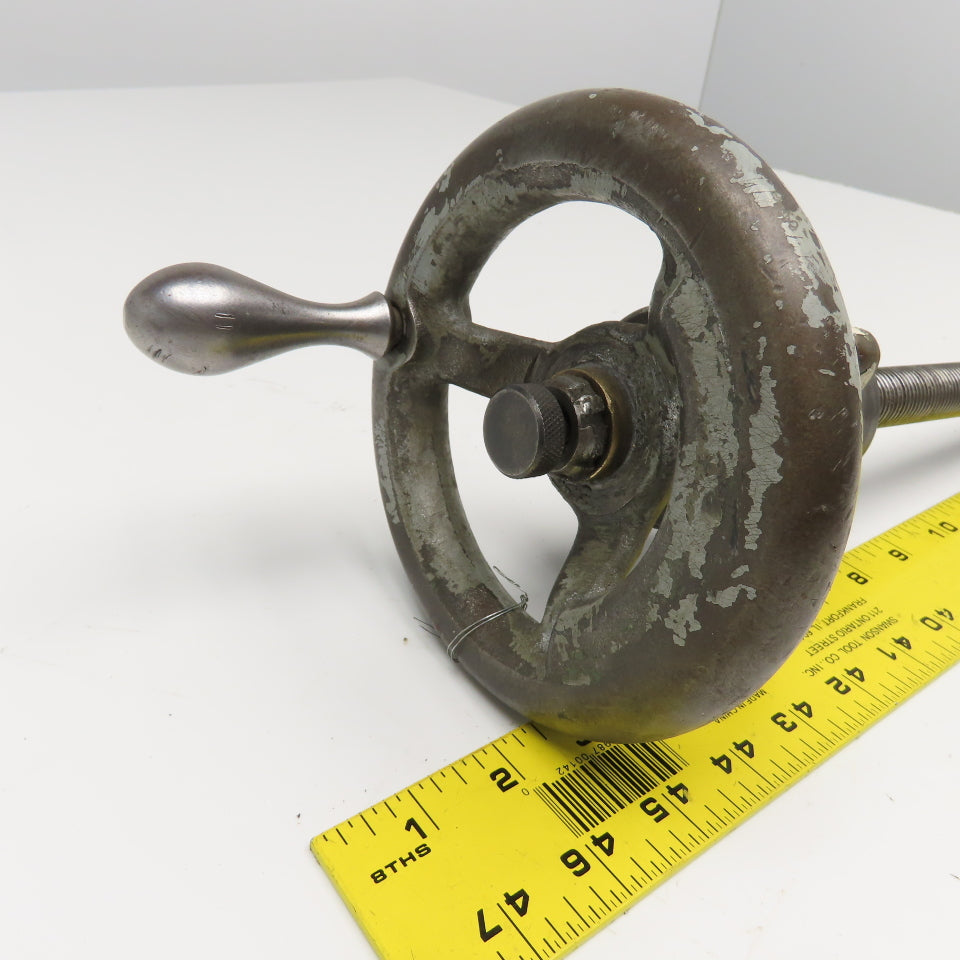 Y-Axis Manual Table Feed Screw From Sommers & Adams No 1 Mill
