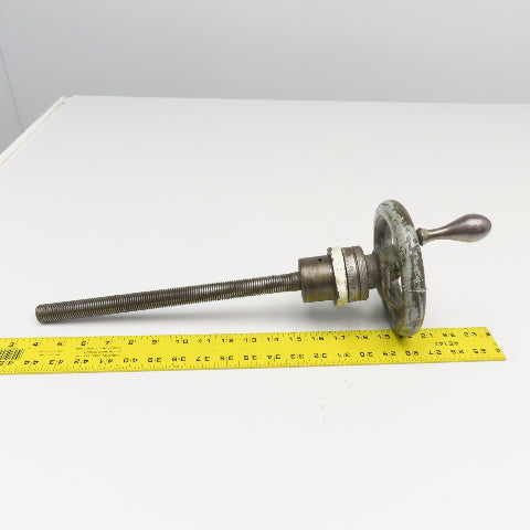 Y-Axis Manual Table Feed Screw From Sommers & Adams No 1 Mill