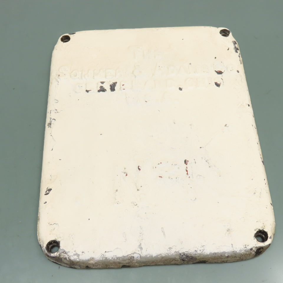 Sommer & Adams No.1 Vertical Milling Machine Cast Iron Access Door Panel