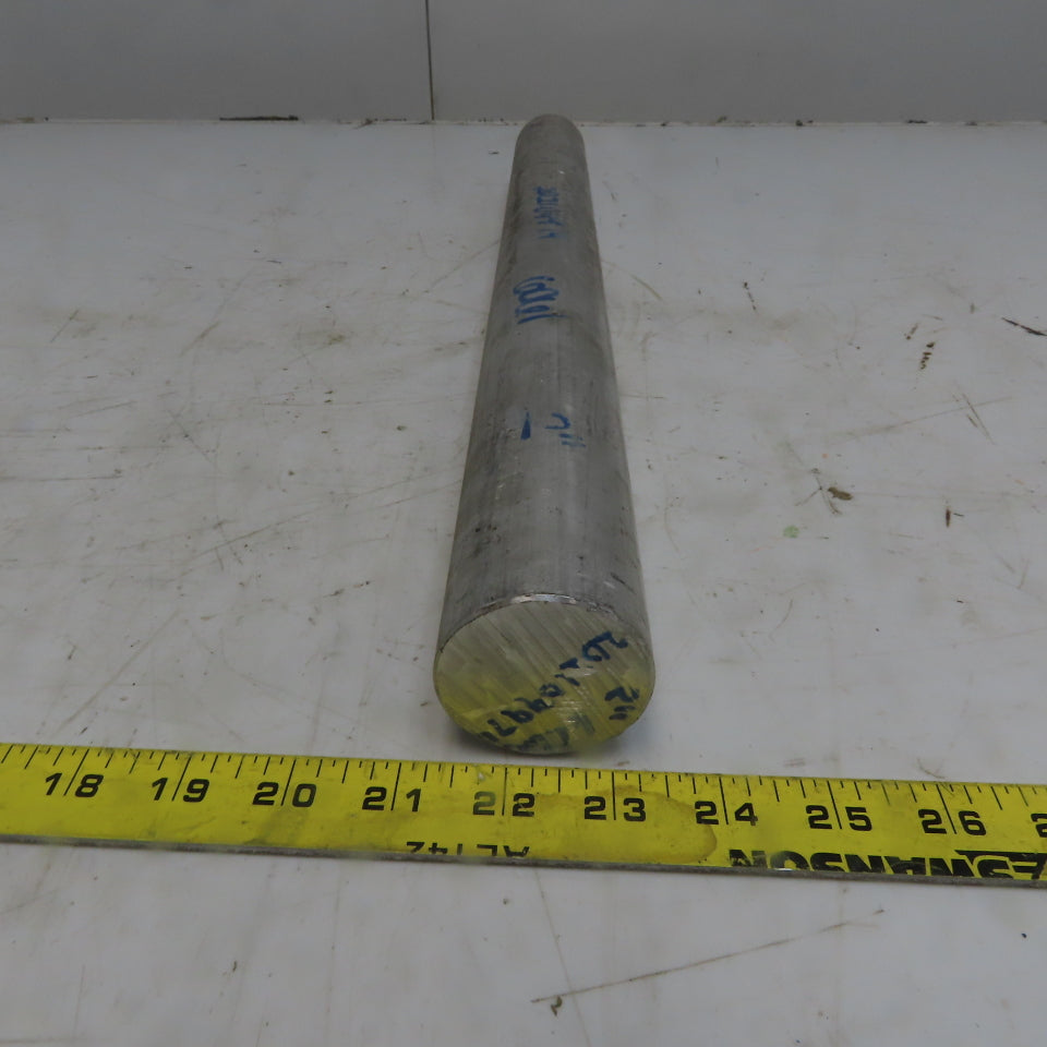 2" Diameter Aluminum Round Bar 6061 Plate T6511 Mill Stock 21"