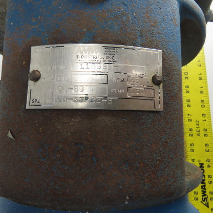 AMW 1G 5HP Centrifugal Pump 35GPM 120' Head 230/460V 3PH 1" x 1-1/2" NPT