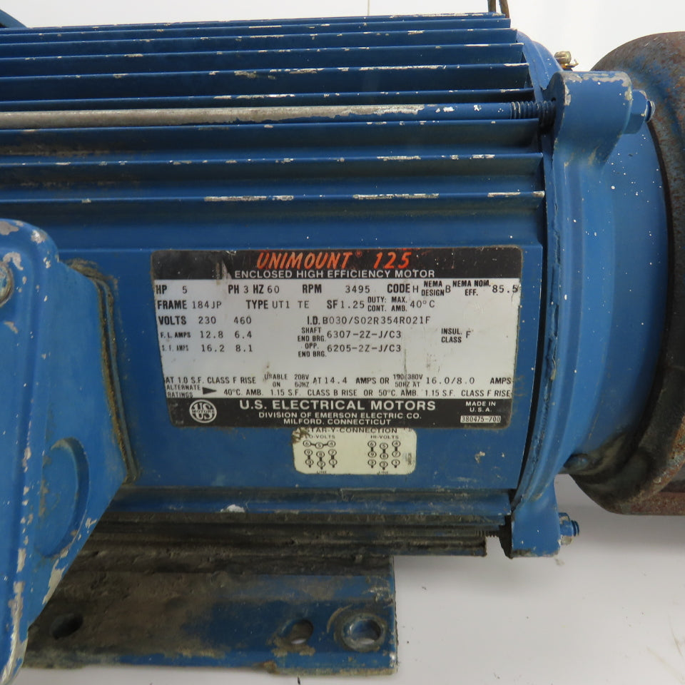 AMW 1G 5HP Centrifugal Pump 35GPM 120' Head 230/460V 3PH 1" x 1-1/2" NPT