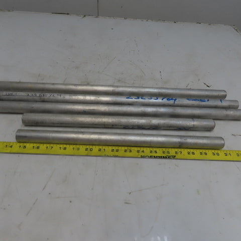 1" Diameter Aluminum Round Bar 6061 Plate T6511 Mill Stock 5 Pcs 101" Total