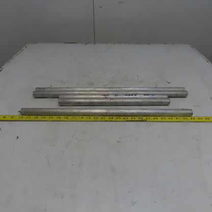 1" Diameter Aluminum Round Bar 6061 Plate T6511 Mill Stock 5 Pcs 101" Total
