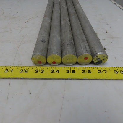 1" Diameter Aluminum Round Bar 6061 Plate T6511 Mill Stock 5 Pcs 101" Total
