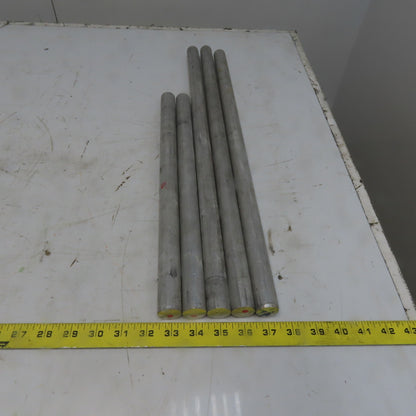 1" Diameter Aluminum Round Bar 6061 Plate T6511 Mill Stock 5 Pcs 101" Total