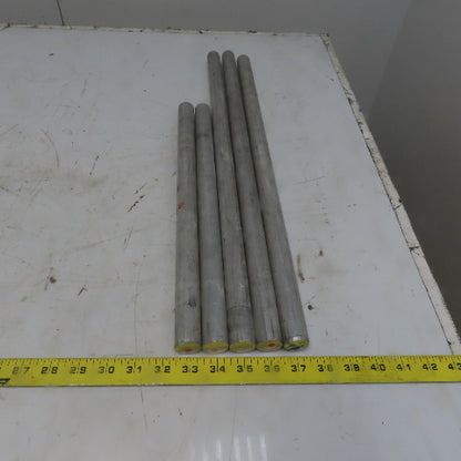 1" Diameter Aluminum Round Bar 6061 Plate T6511 Mill Stock 5 Pcs 101" Total