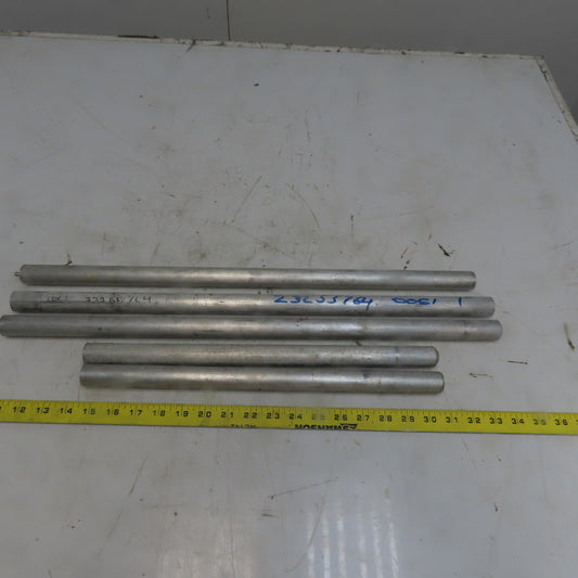 1" Diameter Aluminum Round Bar 6061 Plate T6511 Mill Stock 5 Pcs 101" Total
