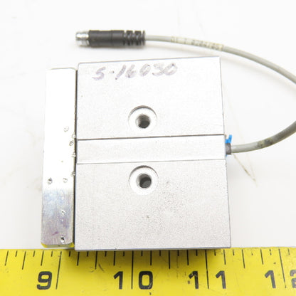Festo DFM-12-10-P-A-GF 10mm Stroke Double Acting Pneumatic Actuator W/ Sensor