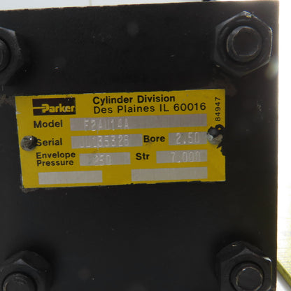 Parker F2AU14A Double Acting Pneumatic Cylinder 2-1/2" Bore 7" Stroke
