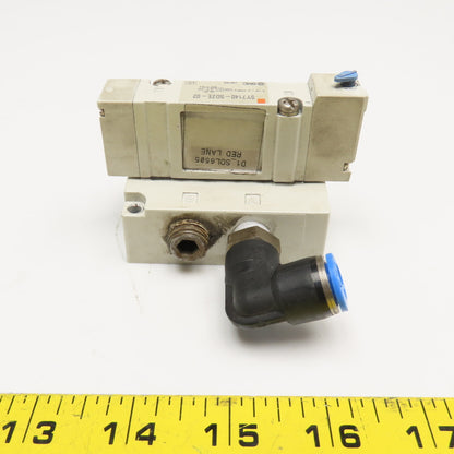 SMC SY7140-5DZE-02 Pneumatic Solenoid Valve 2 Position 1/4" NPT Manifold
