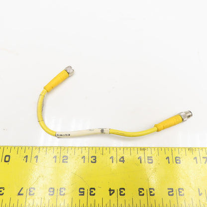 Turck PKG4M-0.2-PSG3M Double Ended Cable Picofast M8 4 Pin Female 3 Pin Male 7"