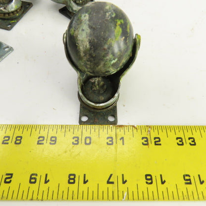 2" Spherical Ball Casters W/2" x 1-1/4" Plate Lot Of 19
