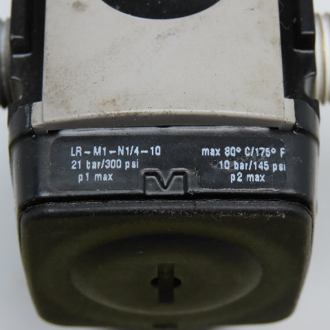 Festo LR-M1-N1/4-10 1/4" NPT 300 PSI Compressed Air Regulator
