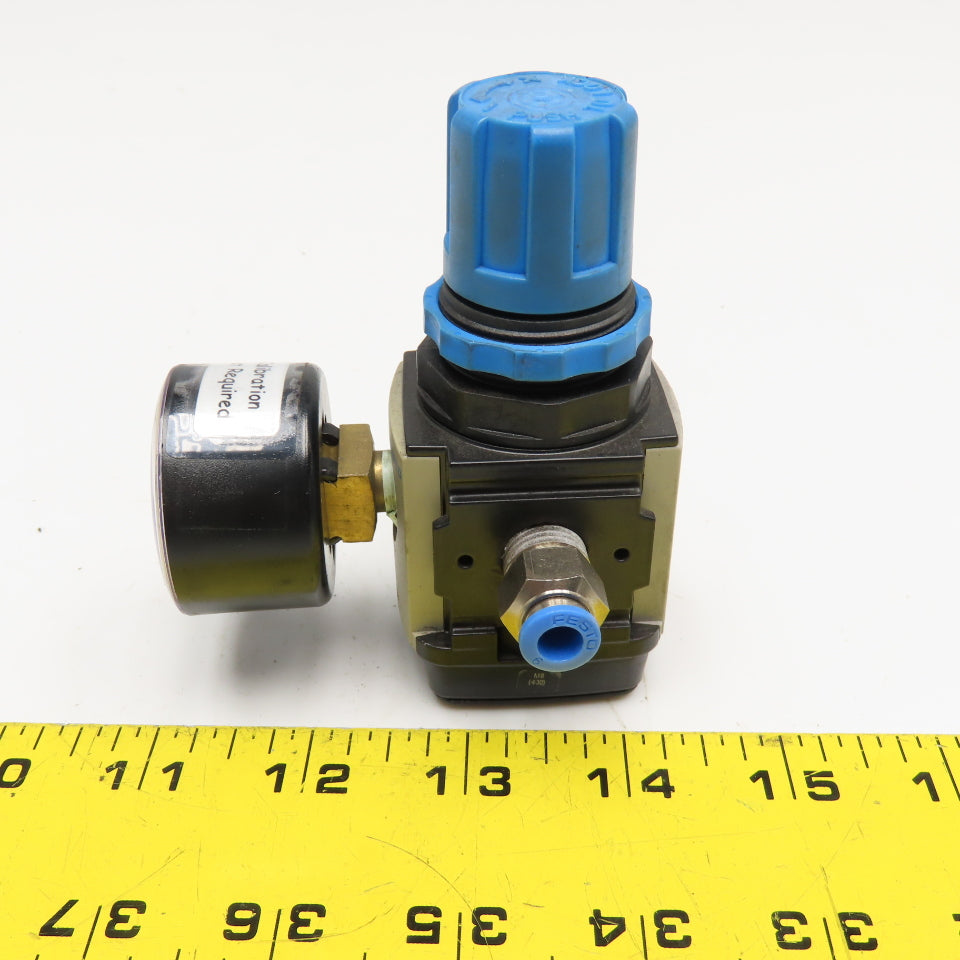 Festo LR-M1-N1/4-10 1/4" NPT 300 PSI Compressed Air Regulator