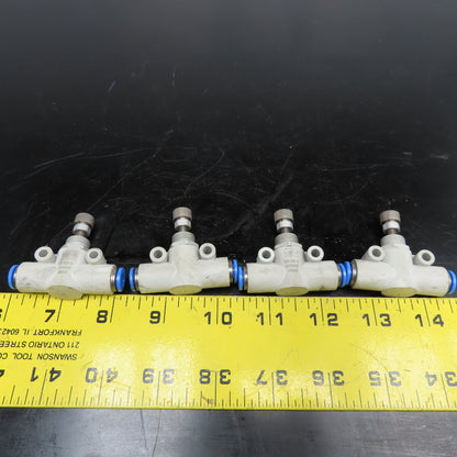 Festo GR-QS-6 6mm Push To Connect Inline Pressure Regulator Flow Control Lot/4