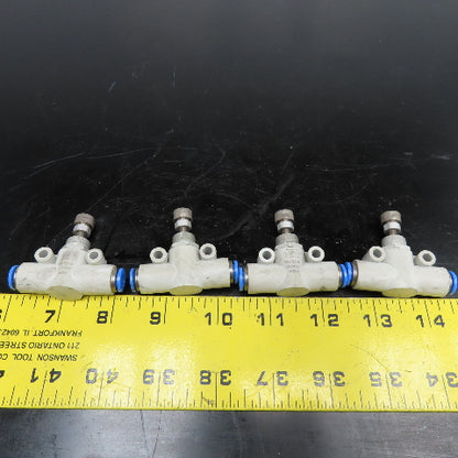 Festo GR-QS-6 6mm Push To Connect Inline Pressure Regulator Flow Control Lot/4