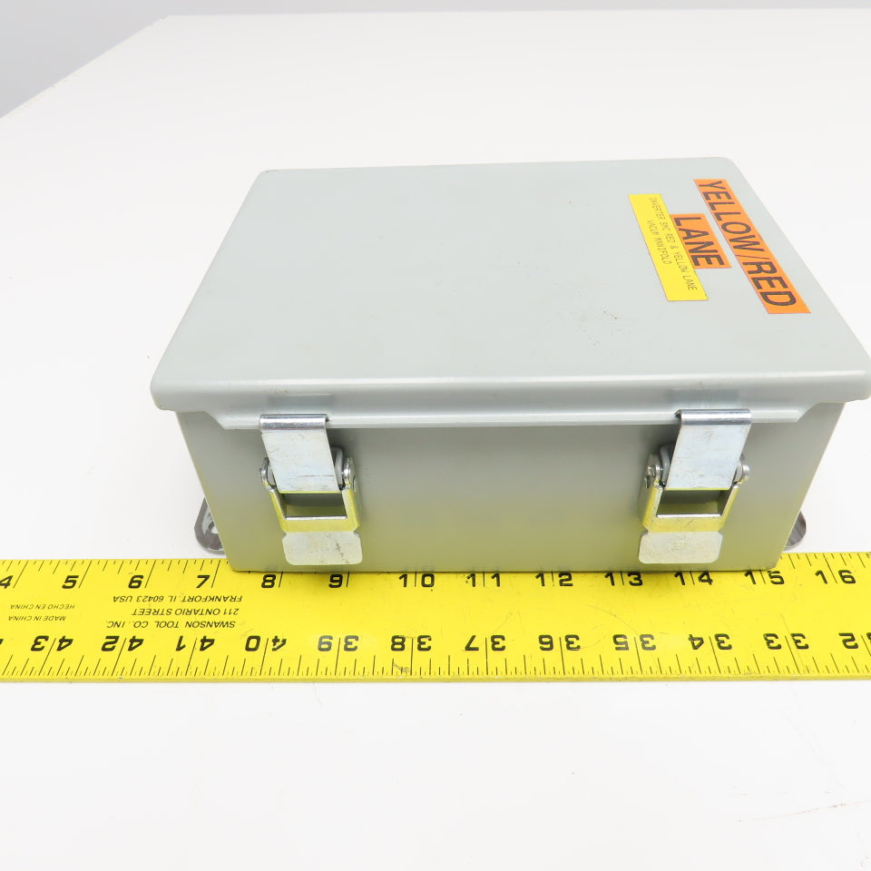 Hoffman A806CHQR 8" x 6" x 3-1/2" Deep Electrical Enclosure Type 12,13 W/ Plate