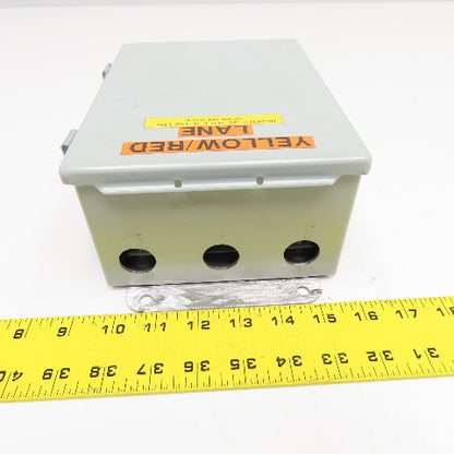 Hoffman A806CHQR 8" x 6" x 3-1/2" Deep Electrical Enclosure Type 12,13 W/ Plate