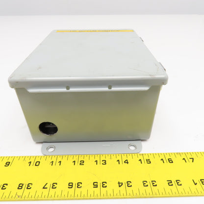 Hoffman A806CHQR 8" x 6" x 3-1/2" Deep Electrical Enclosure Type 12,13 W/ Plate