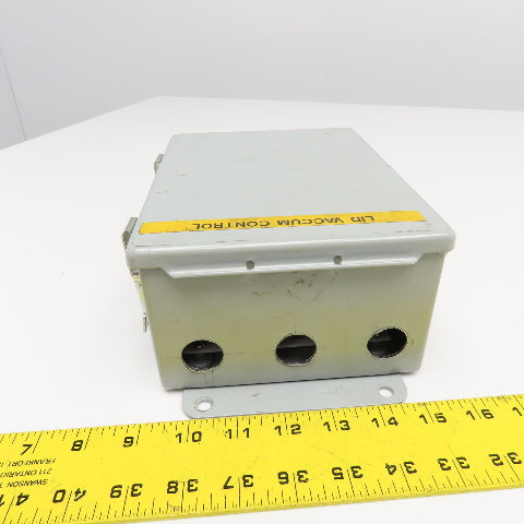 Hoffman A806CHQR 8" x 6" x 3-1/2" Deep Electrical Enclosure Type 12,13 W/ Plate