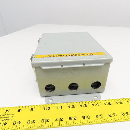 Hoffman A806CHQR 8" x 6" x 3-1/2" Deep Electrical Enclosure Type 12,13 W/ Plate