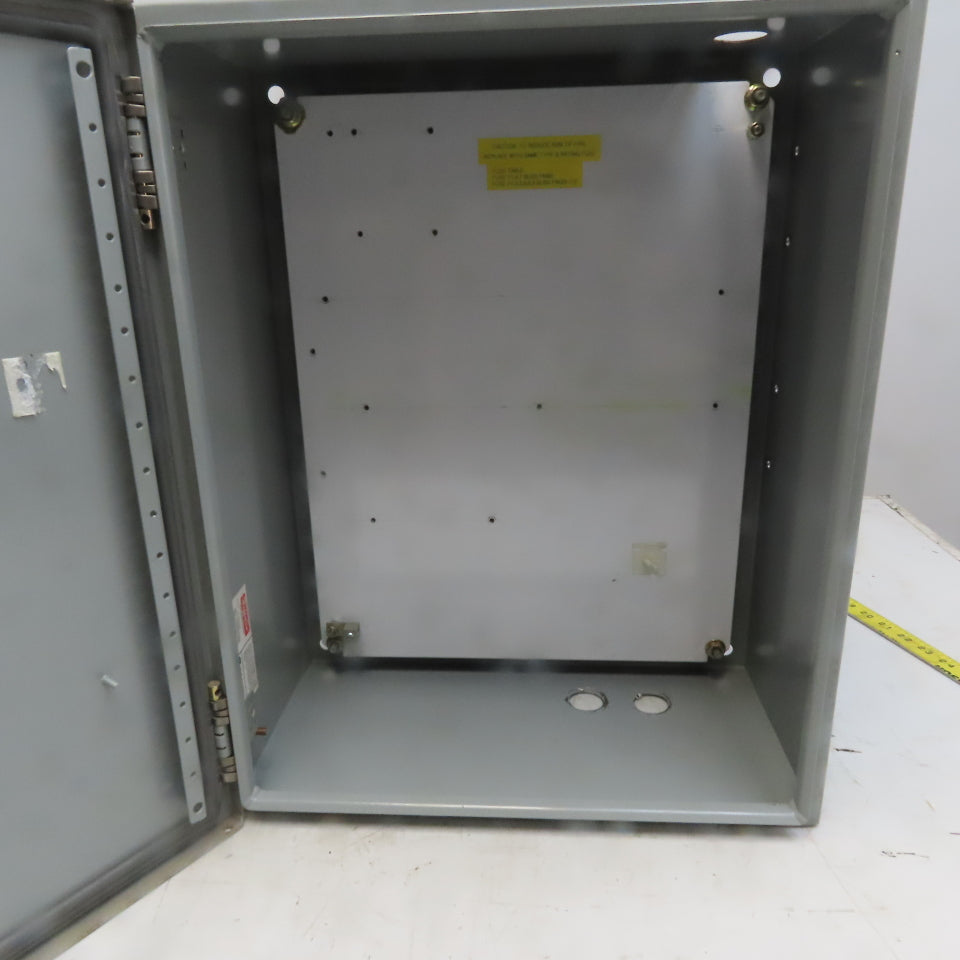 Hoffman C-SD20168 20x16x8" Wall Mount Electrical Enclosure W/Back Plate