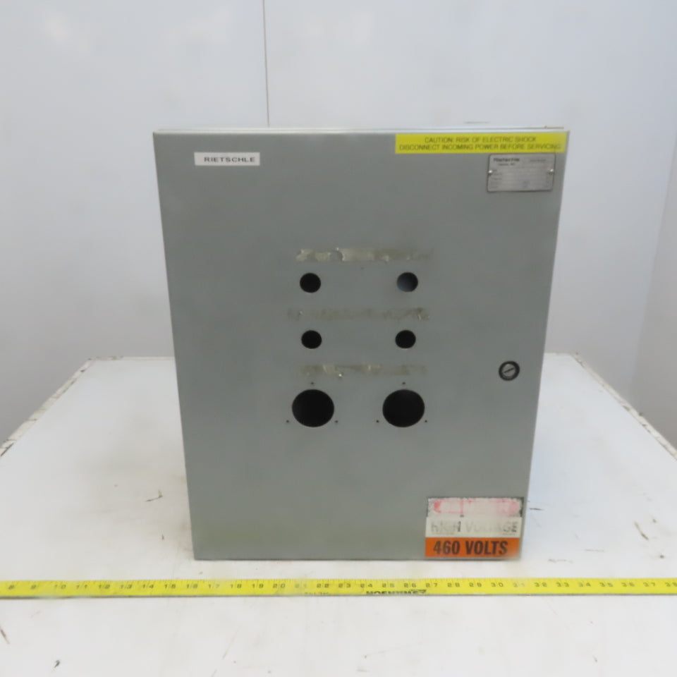 Hoffman C-SD20168 20x16x8" Wall Mount Electrical Enclosure W/Back Plate