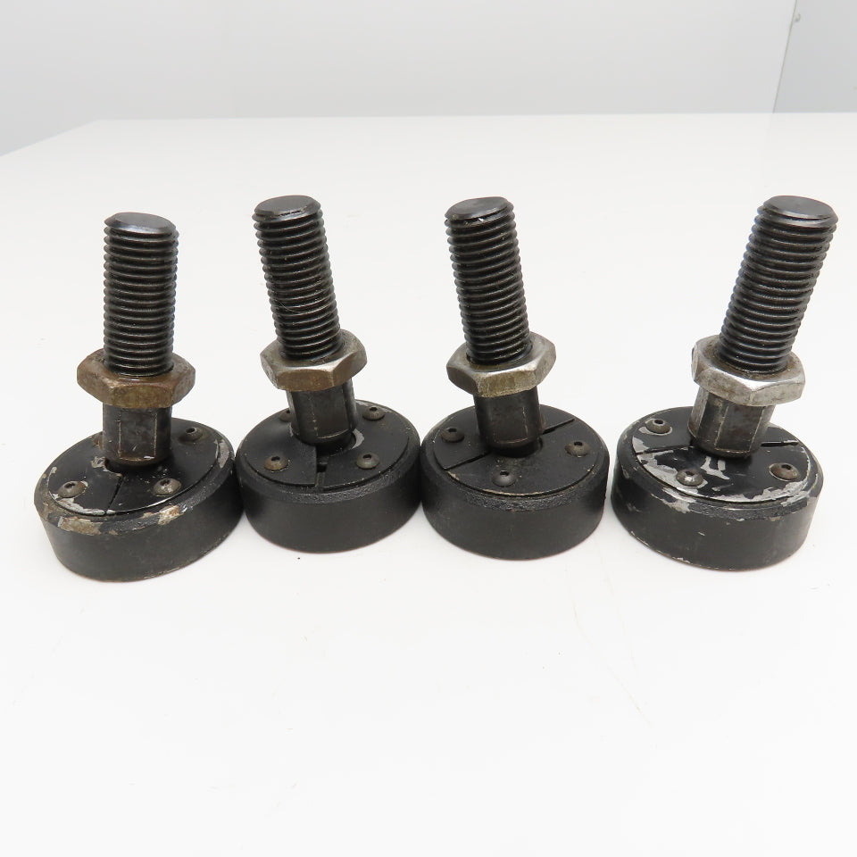 3" Swivel Machine Leveling Vibration Isolator Feet M22-3.0 Stud Lot Of 4