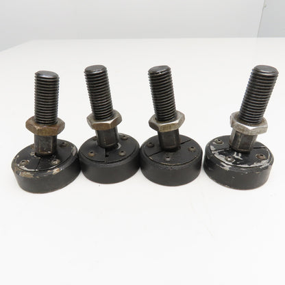 3" Swivel Machine Leveling Vibration Isolator Feet M22-3.0 Stud Lot Of 4
