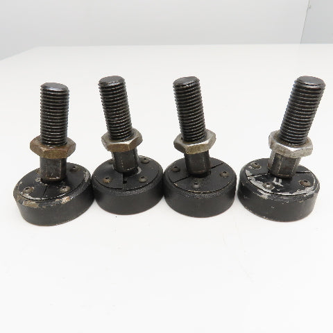3" Swivel Machine Leveling Vibration Isolator Feet M22-3.0 Stud Lot Of 4