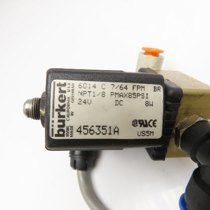 Burkert 456351A 24VDC Solenoid Valve 1/8NPT