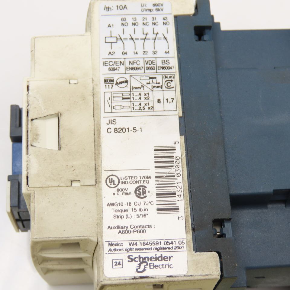 Telemecanique CAD32 Contactor 10A 3N/O 2N/C 48VAC 50/60Hz Coil