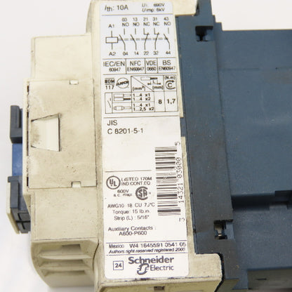 Telemecanique CAD32 Contactor 10A 3N/O 2N/C 48VAC 50/60Hz Coil