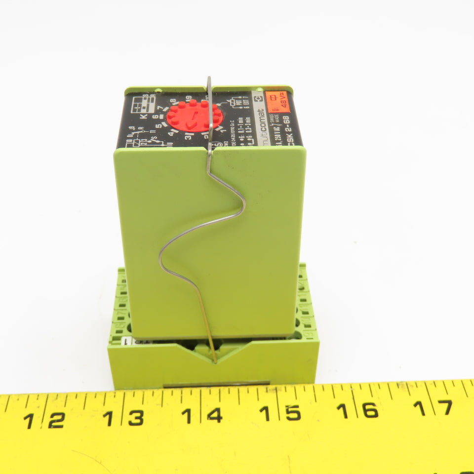 Multicomat CSK 2-68 5A 250VAC Timing Relay 48VAC Coil