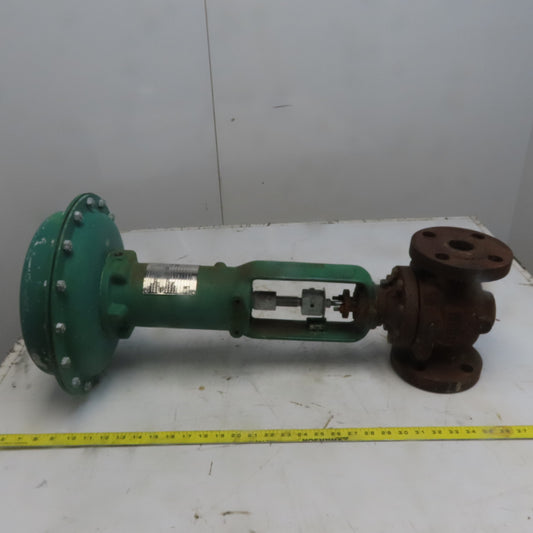 Fisher Control Type 667 Size 34 Pneumatic Actuator w/Type-EZ 1-1/2" Flange Valve